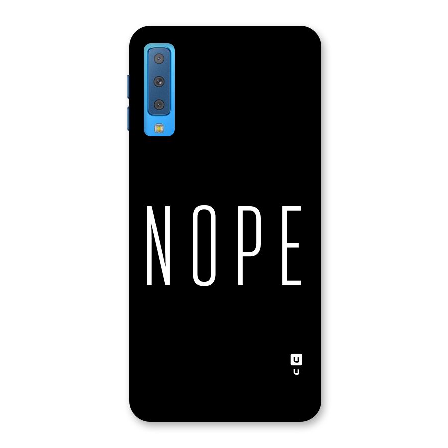 Minimalistic Nope Back Case for Galaxy A7 (2018)