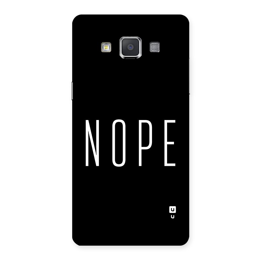 Minimalistic Nope Back Case for Galaxy Grand Max