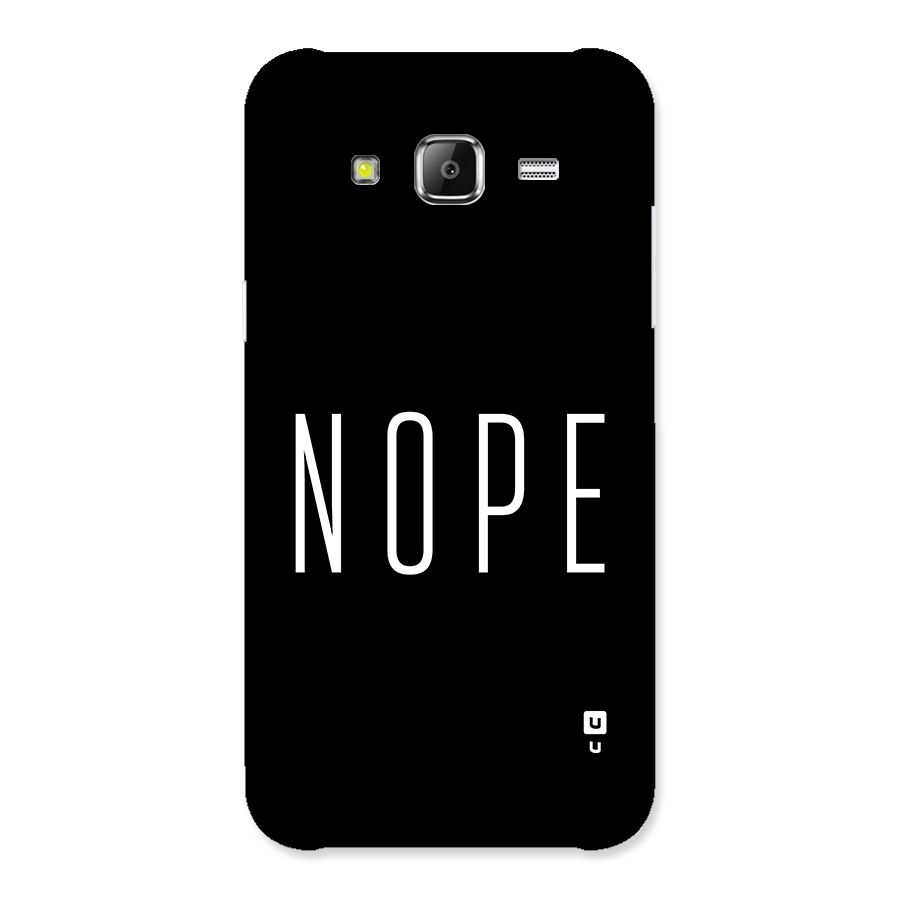 Minimalistic Nope Back Case for Galaxy J2 Prime