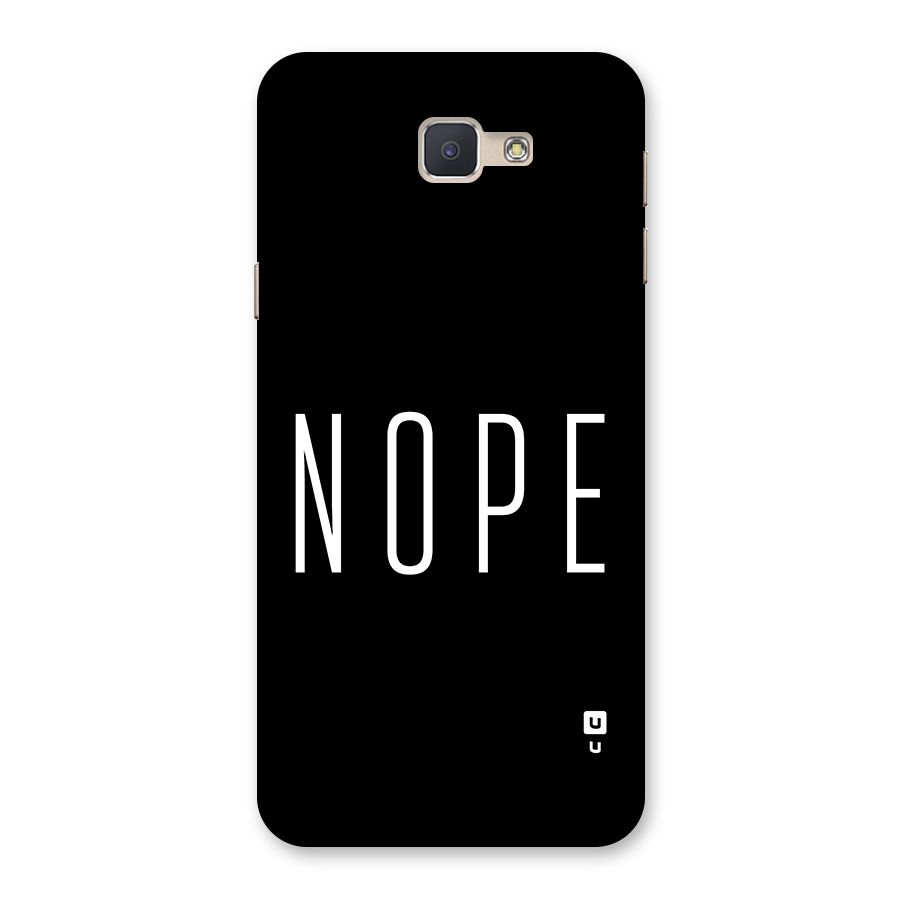 Minimalistic Nope Back Case for Galaxy J5 Prime