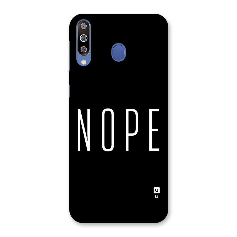 Minimalistic Nope Back Case for Galaxy M30
