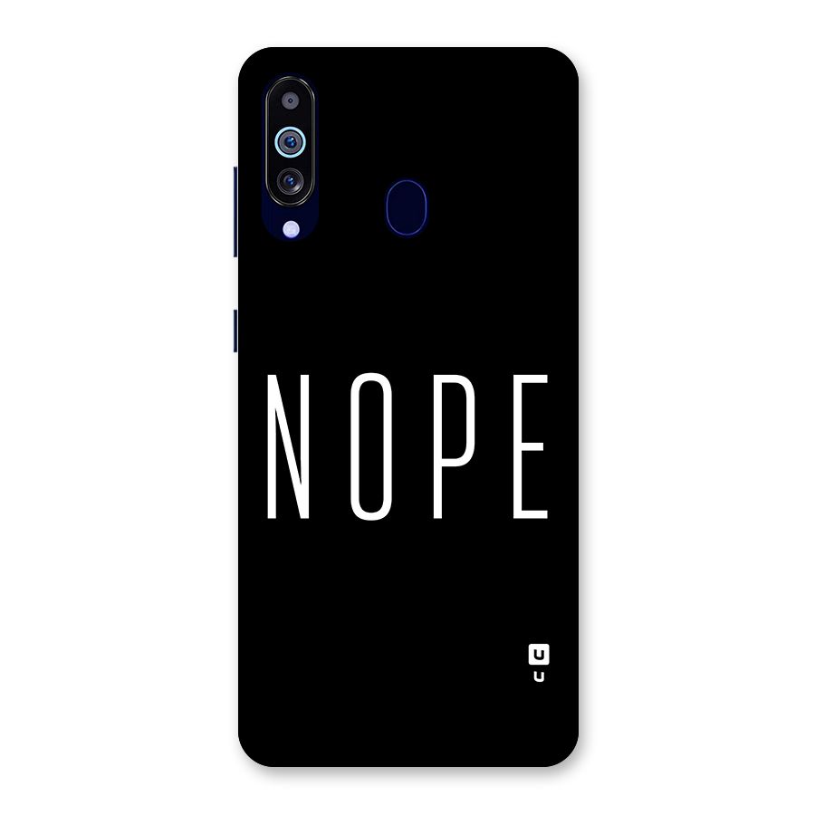 Minimalistic Nope Back Case for Galaxy M40