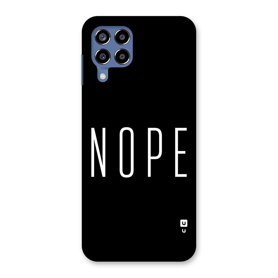 Minimalistic Nope Back Case for Galaxy M53 5G