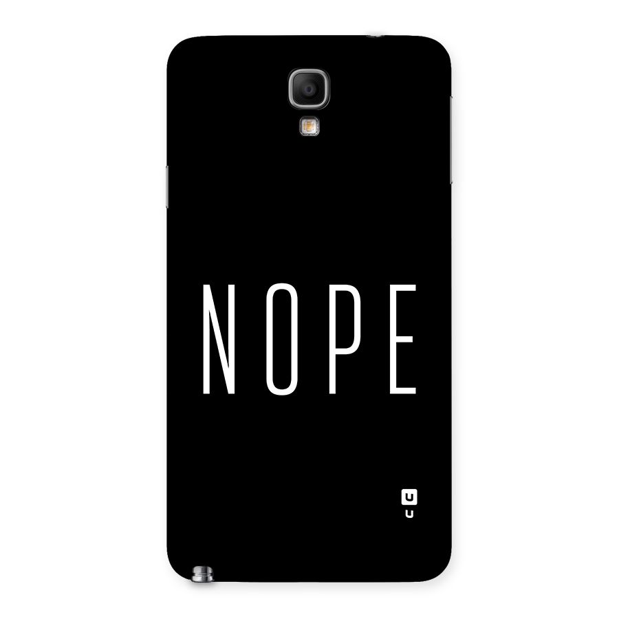 Minimalistic Nope Back Case for Galaxy Note 3 Neo
