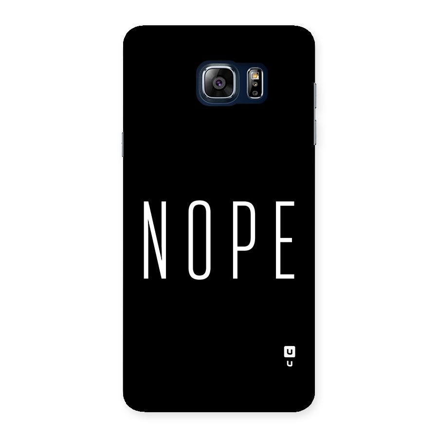 Minimalistic Nope Back Case for Galaxy Note 5