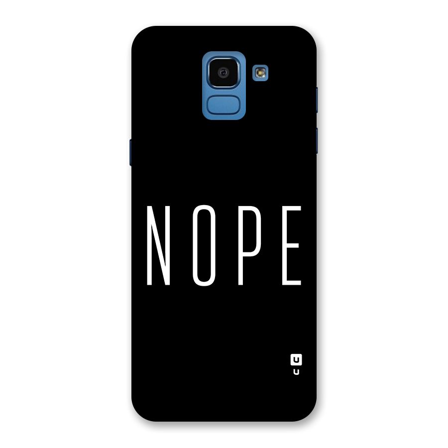 Minimalistic Nope Back Case for Galaxy On6