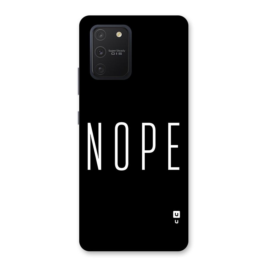 Minimalistic Nope Back Case for Galaxy S10 Lite