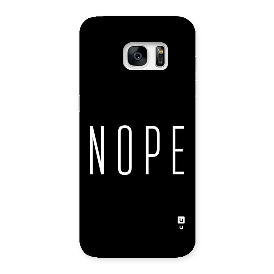 Minimalistic Nope Back Case for Galaxy S7 Edge