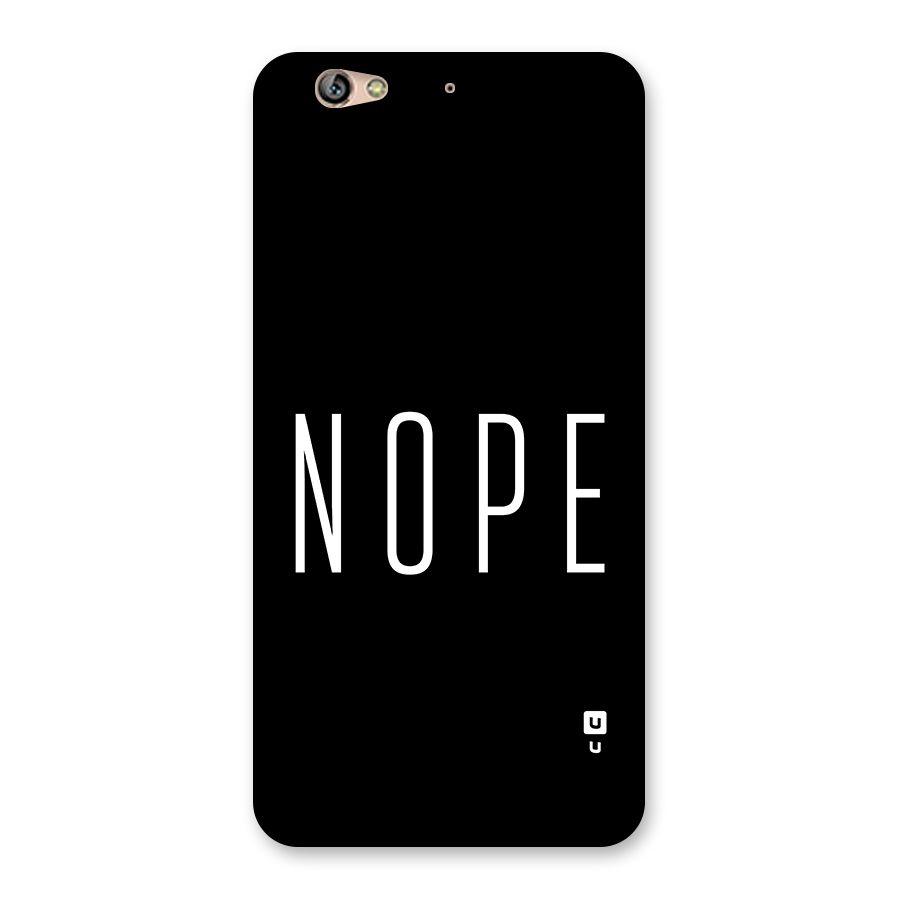 Minimalistic Nope Back Case for Gionee S6