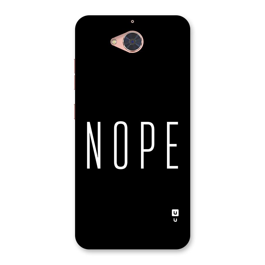 Minimalistic Nope Back Case for Gionee S6 Pro