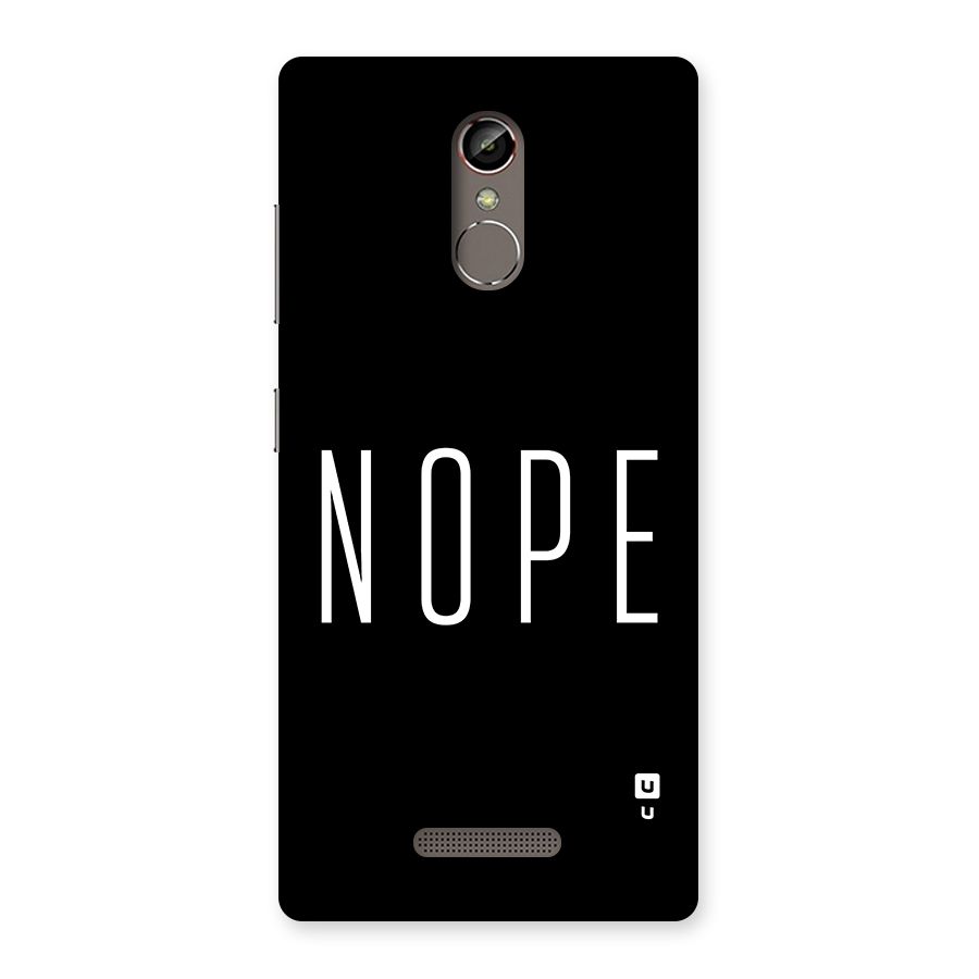 Minimalistic Nope Back Case for Gionee S6s