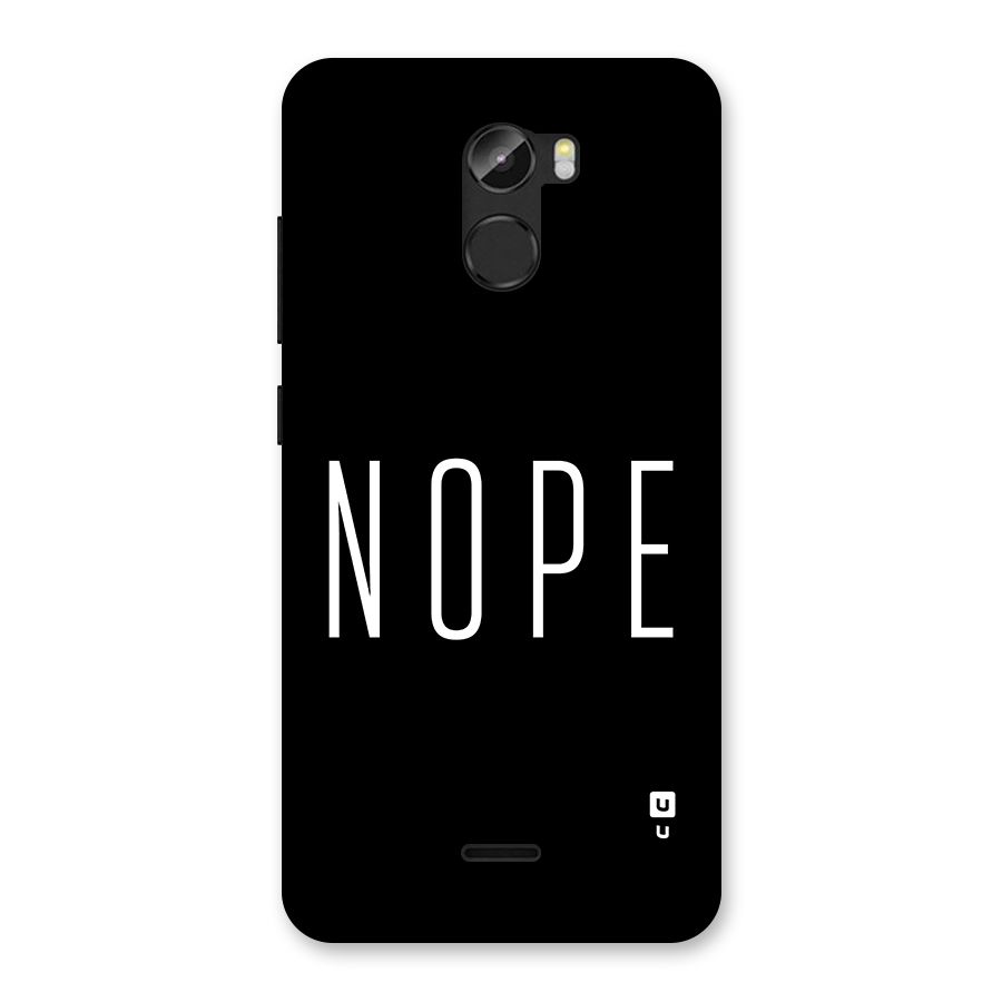 Minimalistic Nope Back Case for Gionee X1