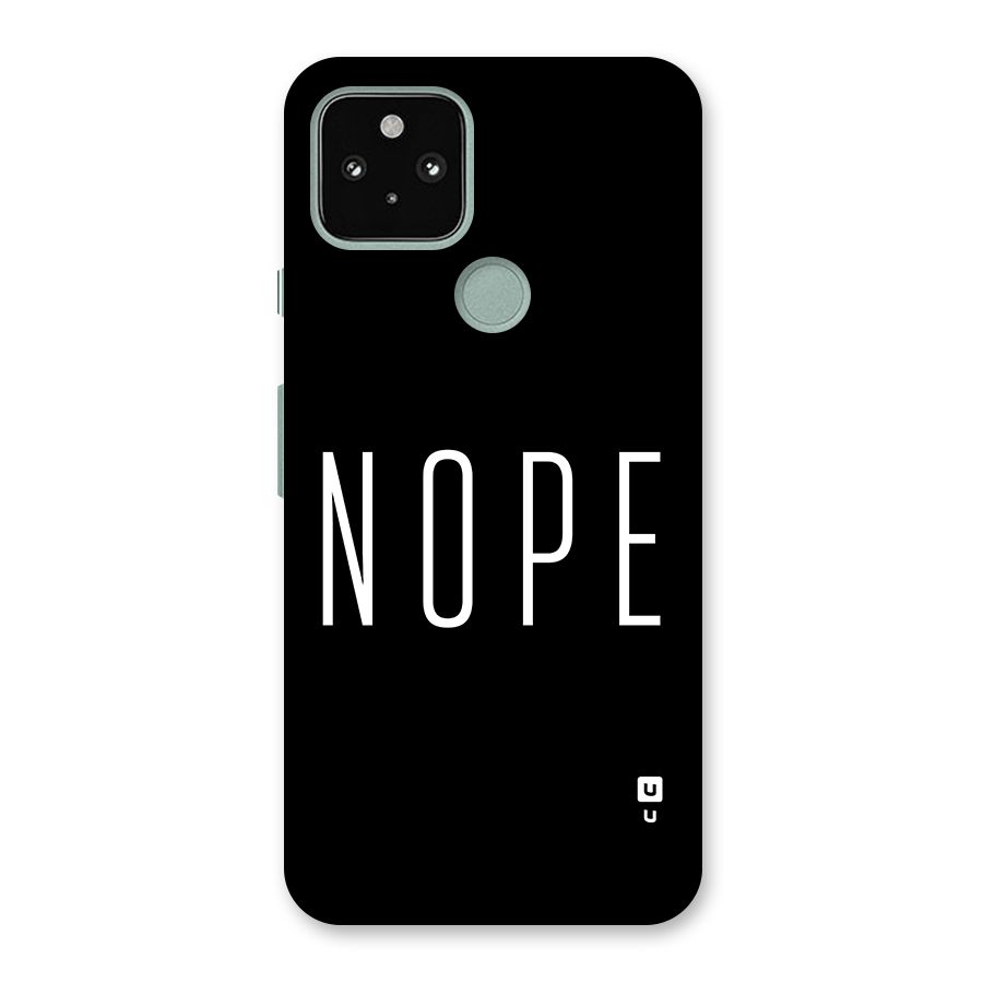Minimalistic Nope Back Case for Google Pixel 5