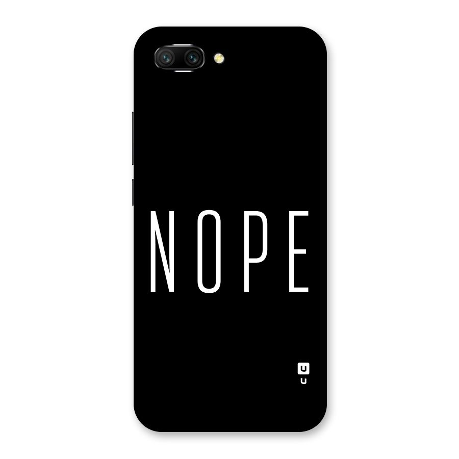Minimalistic Nope Back Case for Honor 10