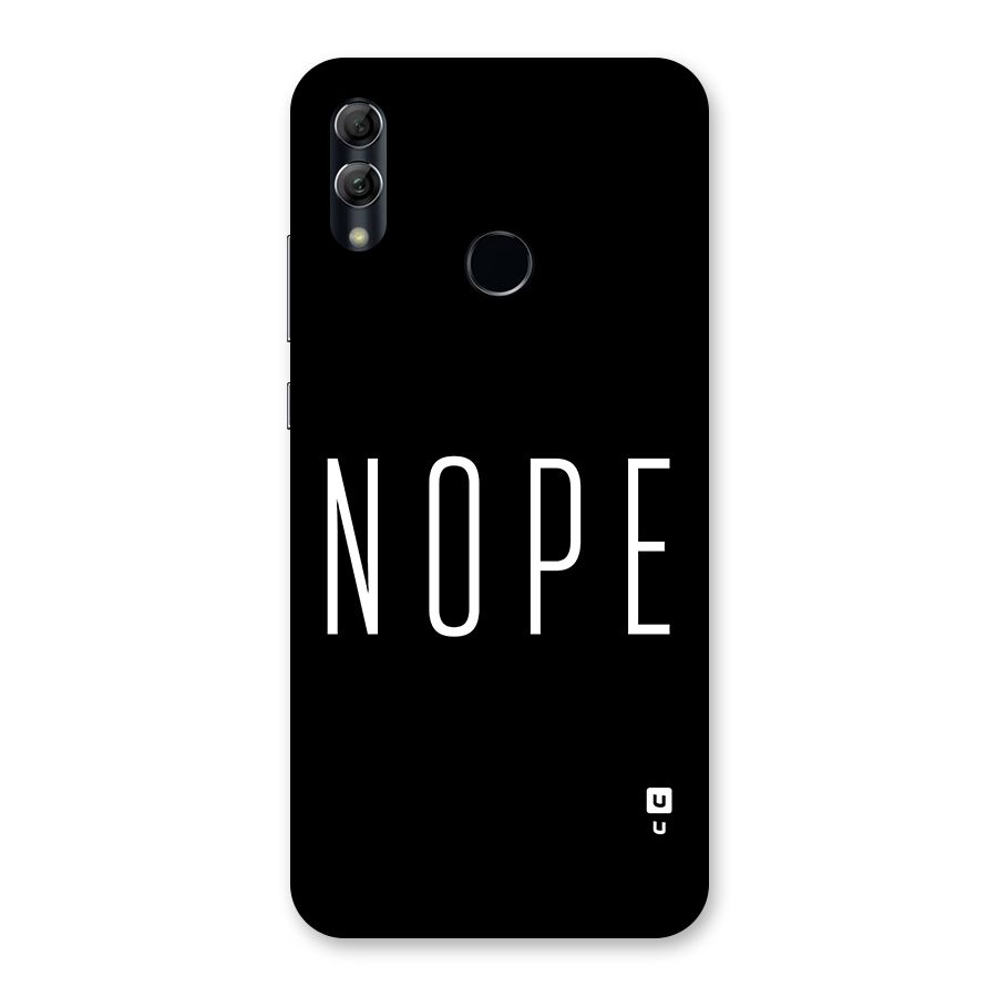 Minimalistic Nope Back Case for Honor 10 Lite