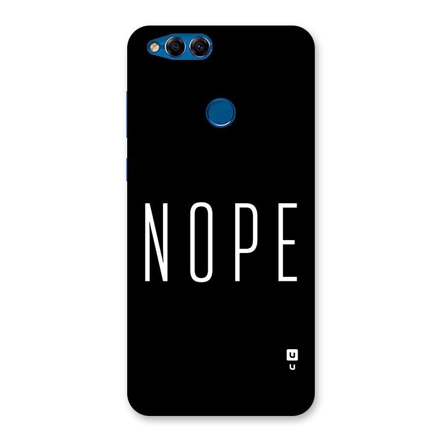 Minimalistic Nope Back Case for Honor 7X