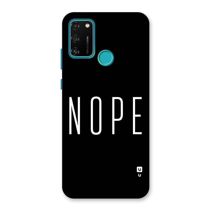 Minimalistic Nope Back Case for Honor 9A
