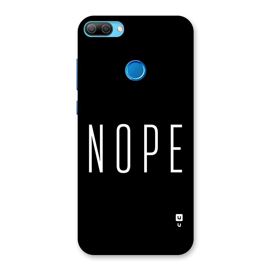 Minimalistic Nope Back Case for Honor 9N