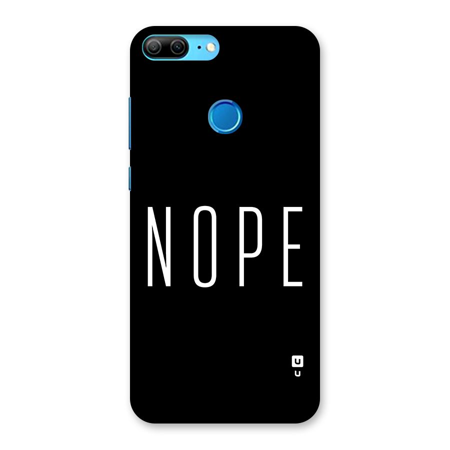 Minimalistic Nope Back Case for Honor 9 Lite