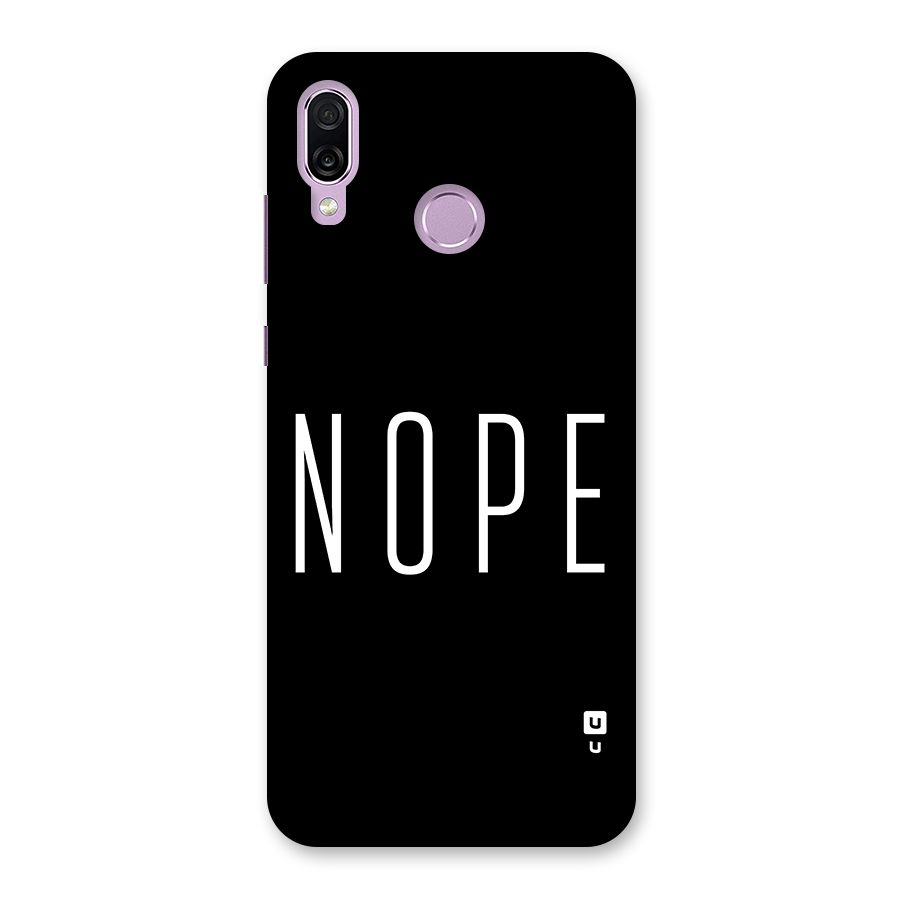 Minimalistic Nope Back Case for Honor Play