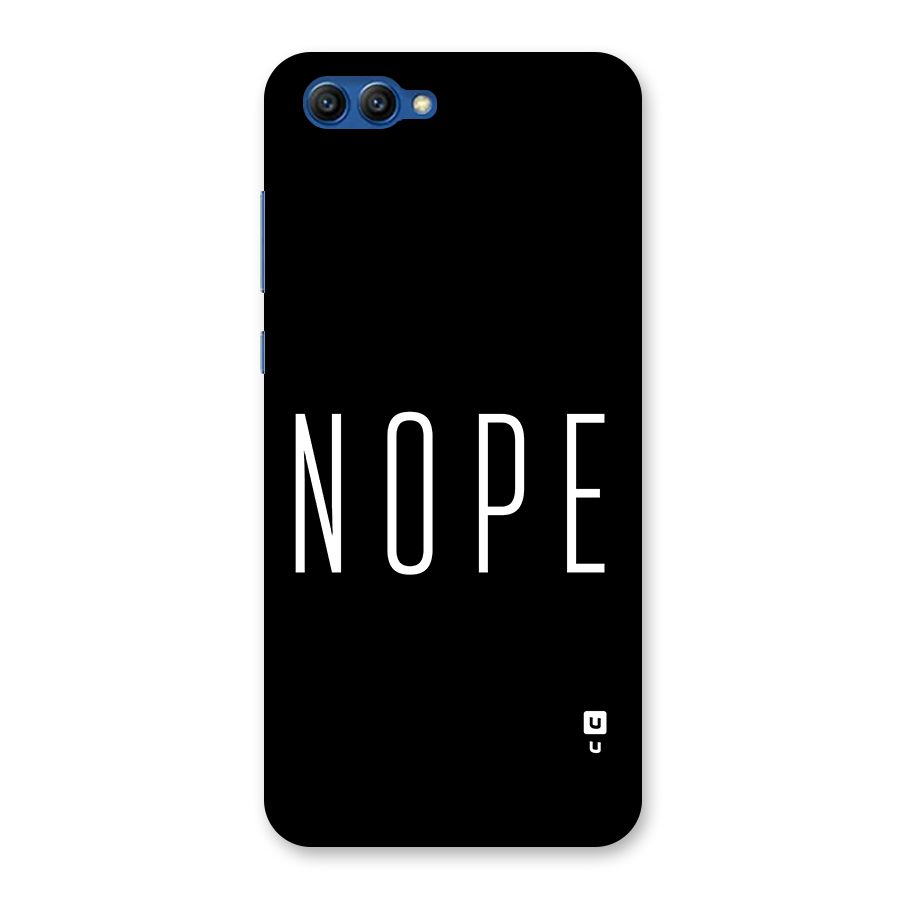 Minimalistic Nope Back Case for Honor View 10