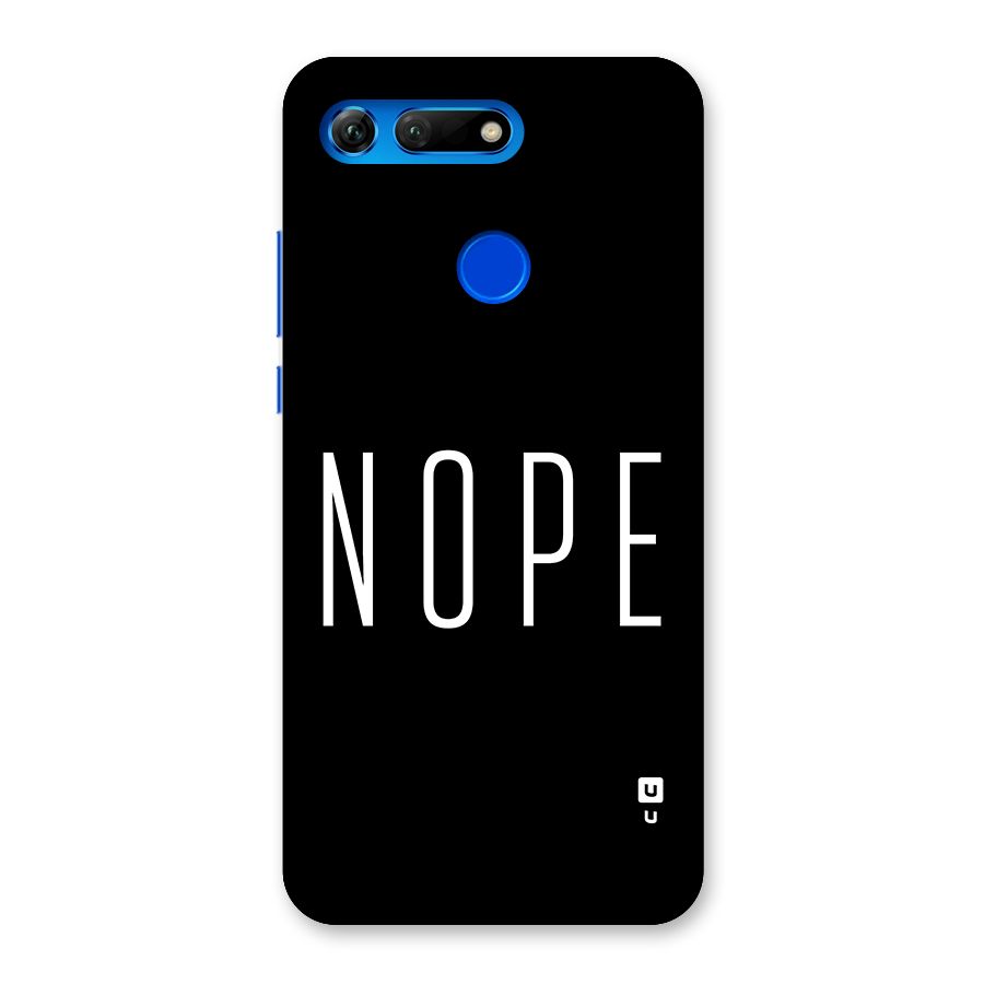 Minimalistic Nope Back Case for Honor View 20