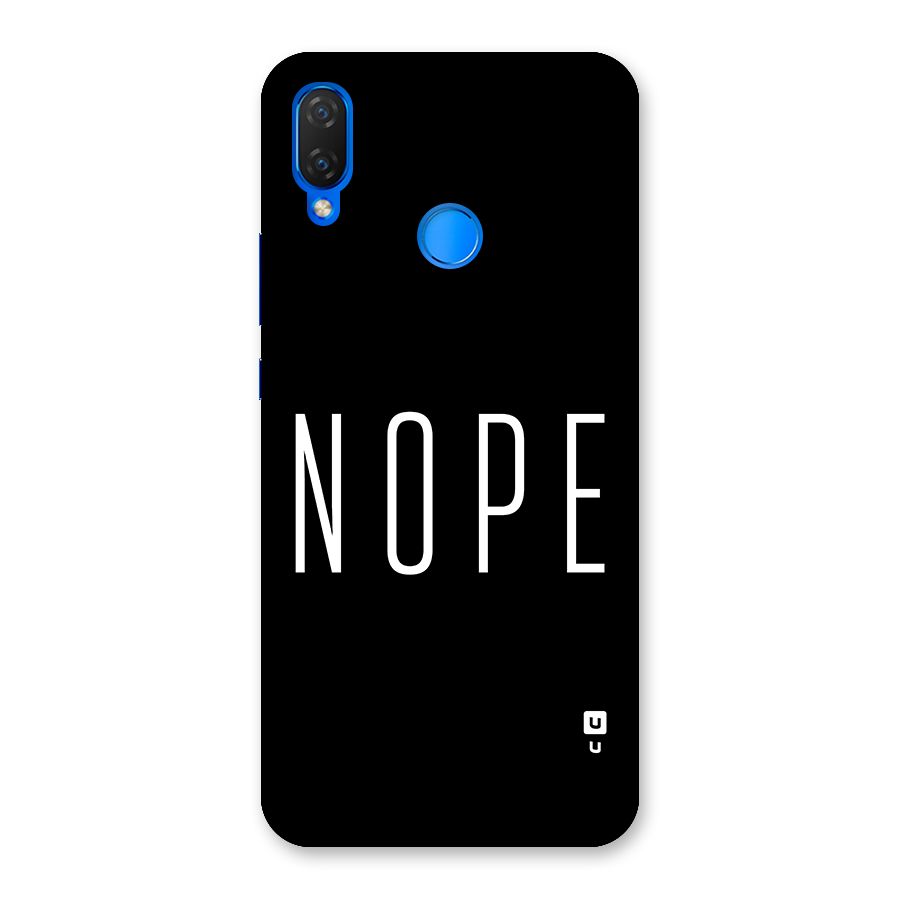 Minimalistic Nope Back Case for Huawei P Smart+