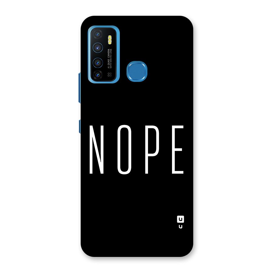 Minimalistic Nope Back Case for Infinix Hot 9