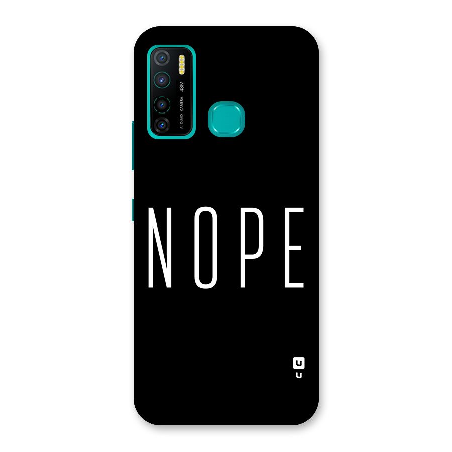 Minimalistic Nope Back Case for Infinix Hot 9 Pro