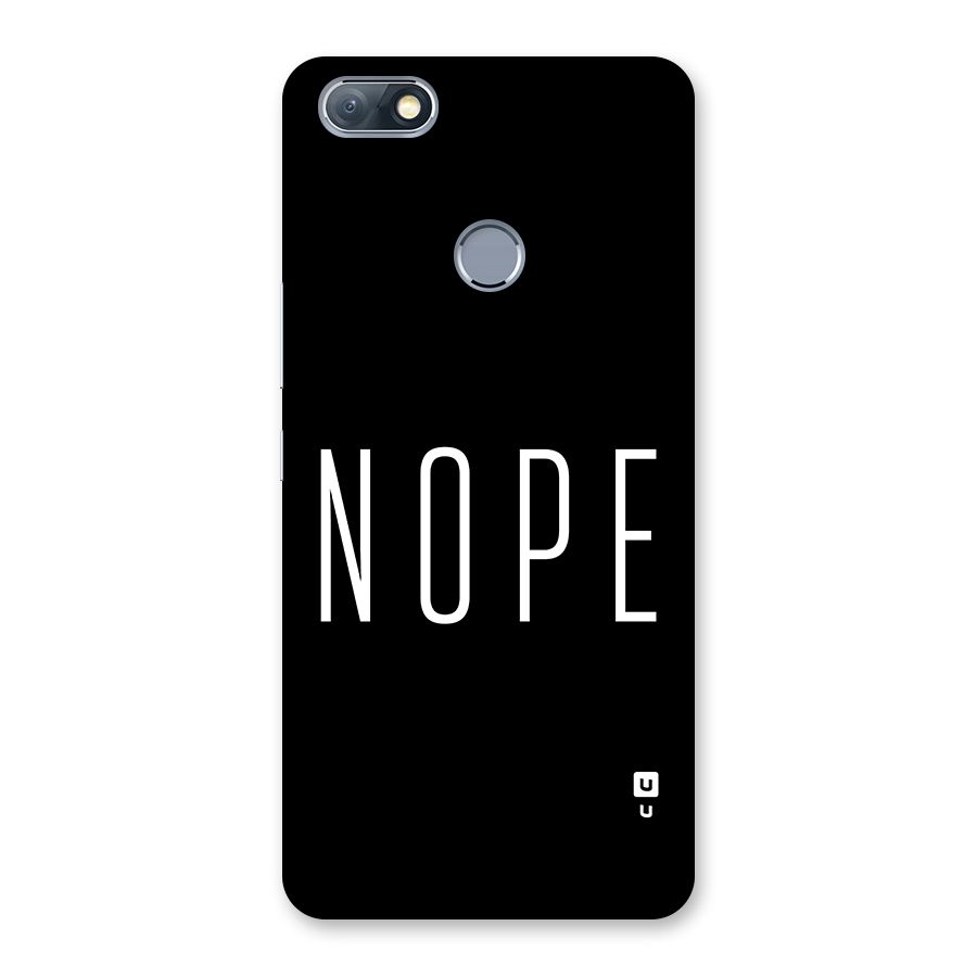 Minimalistic Nope Back Case for Infinix Note 5