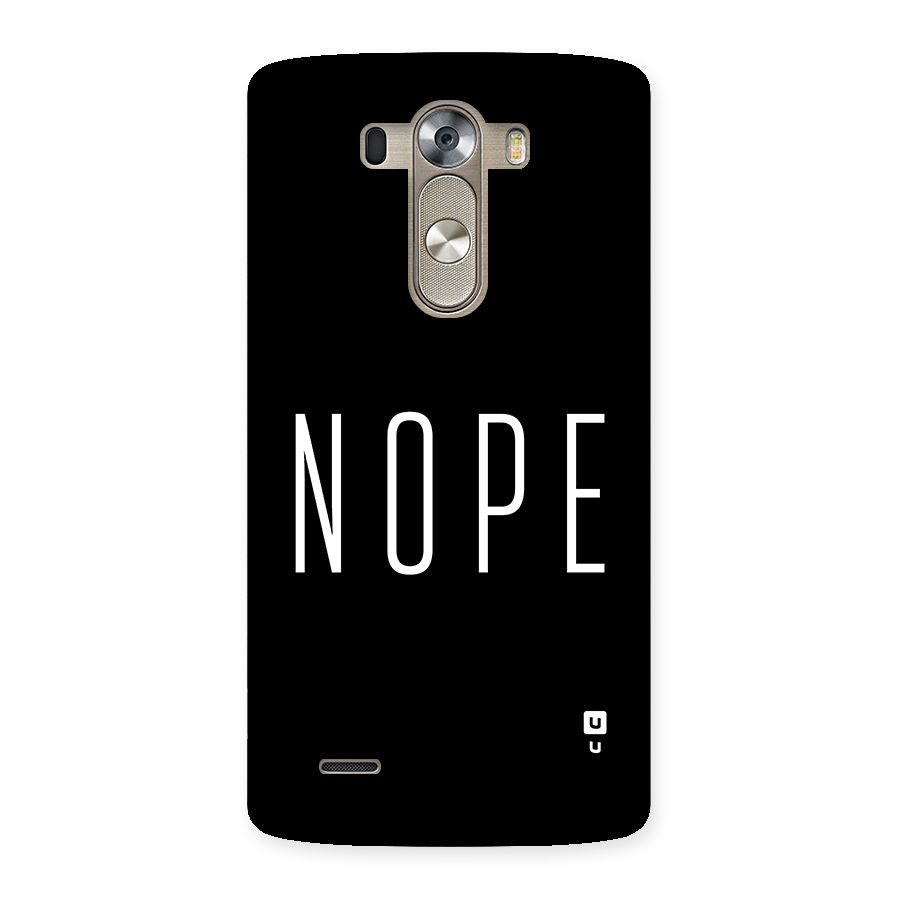 Minimalistic Nope Back Case for LG G3