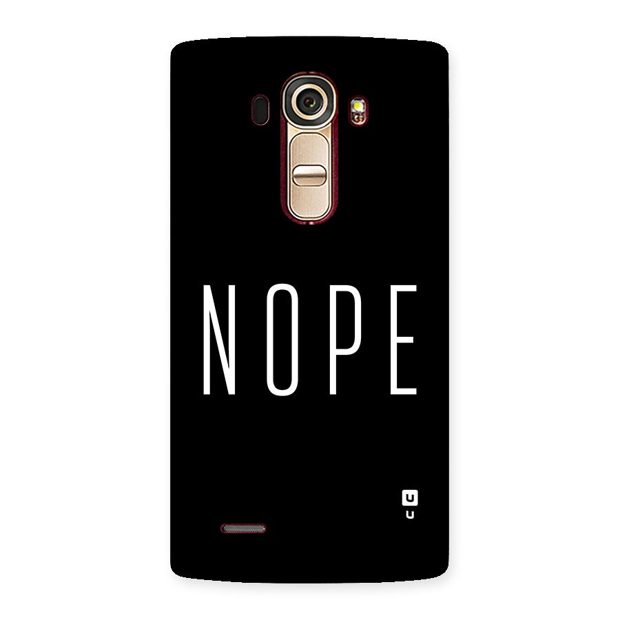 Minimalistic Nope Back Case for LG G4