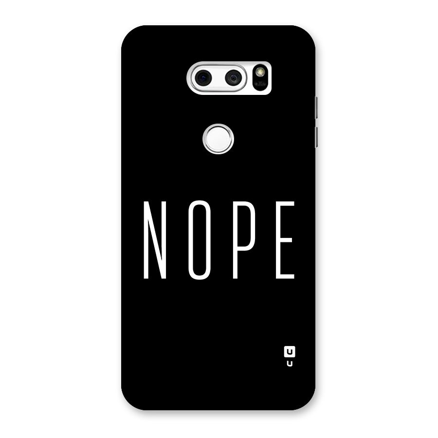 Minimalistic Nope Back Case for LG V30