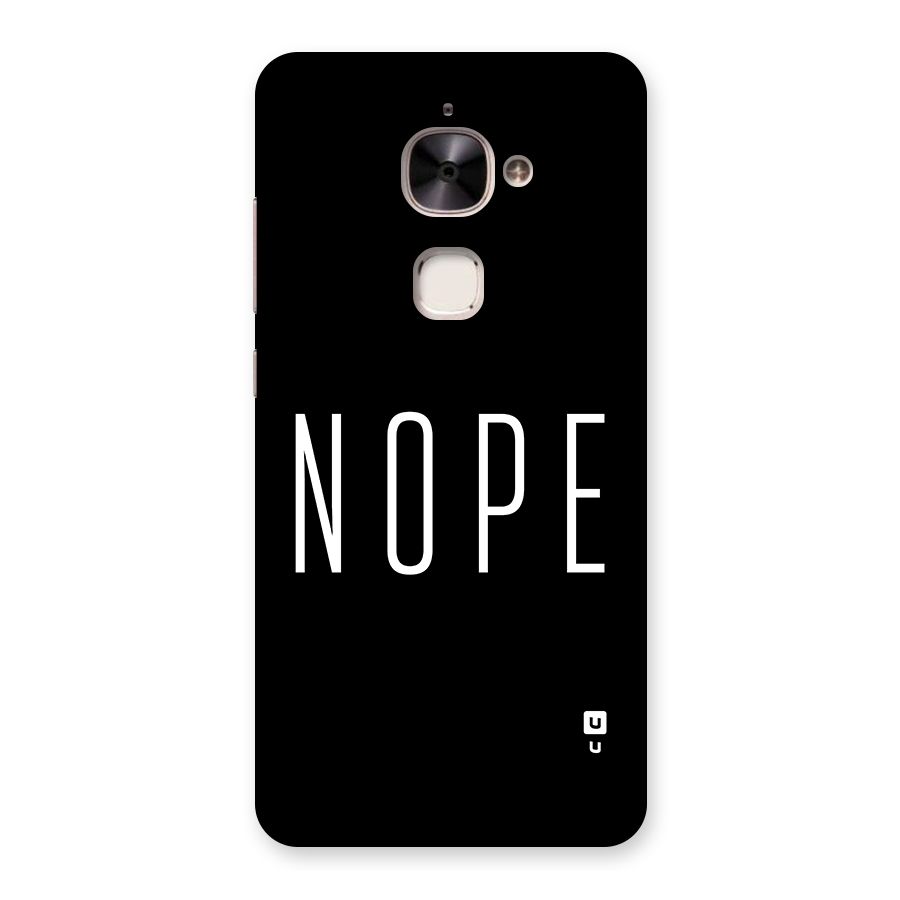 Minimalistic Nope Back Case for Le 2
