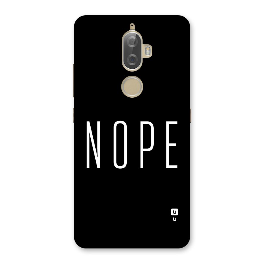 Minimalistic Nope Back Case for Lenovo K8 Plus