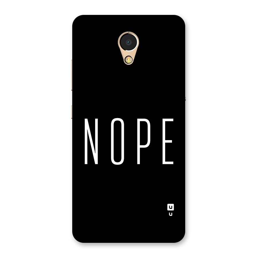 Minimalistic Nope Back Case for Lenovo P2