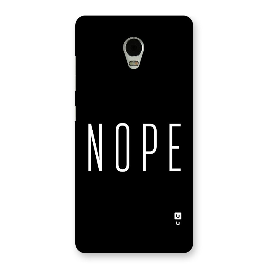 Minimalistic Nope Back Case for Lenovo Vibe P1