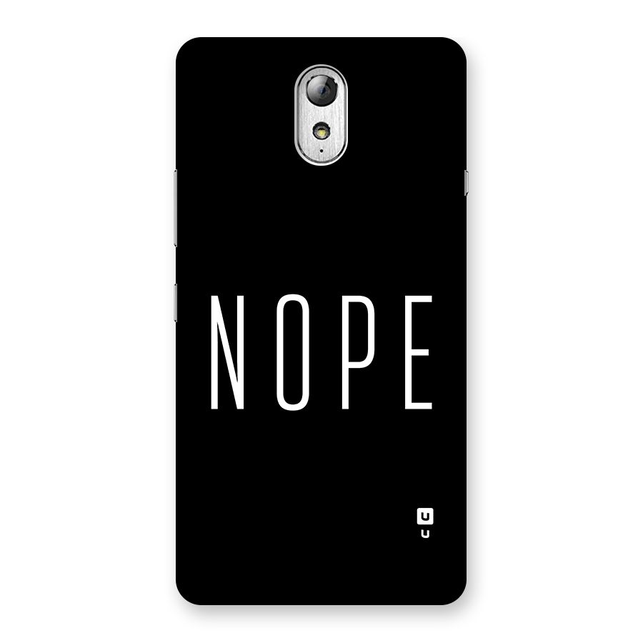 Minimalistic Nope Back Case for Lenovo Vibe P1M