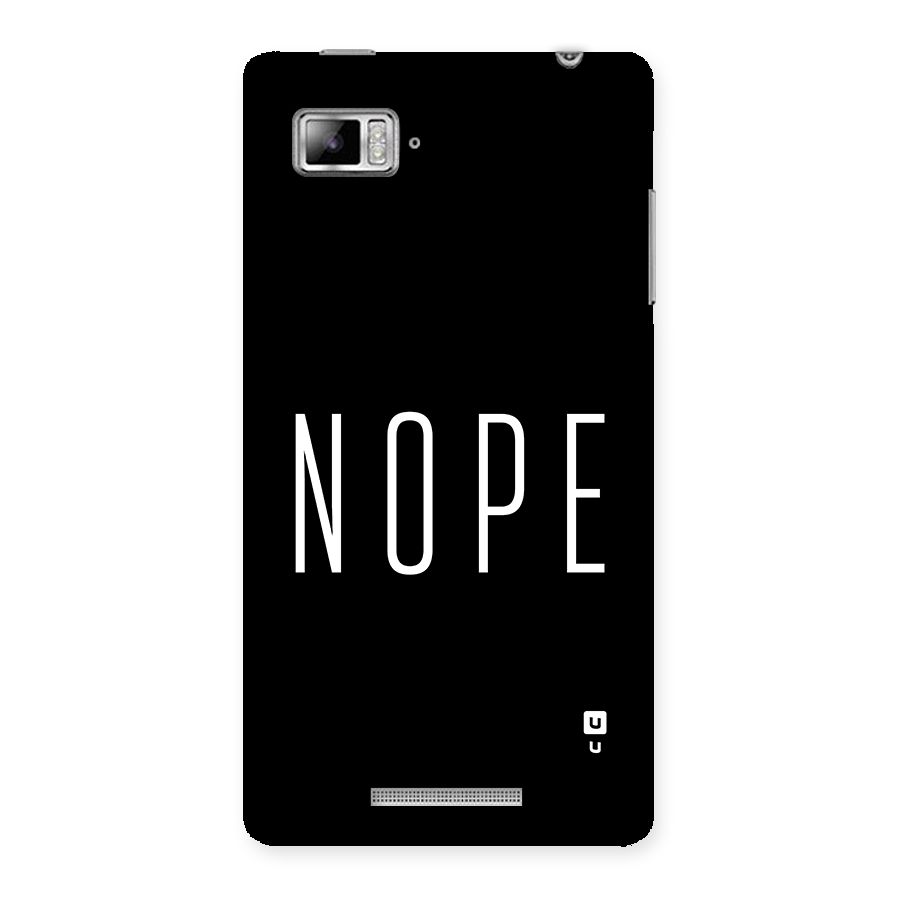 Minimalistic Nope Back Case for Lenovo Vibe Z K910