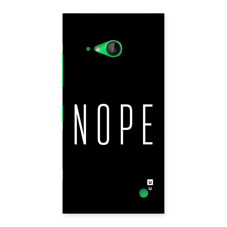 Minimalistic Nope Back Case for Lumia 730