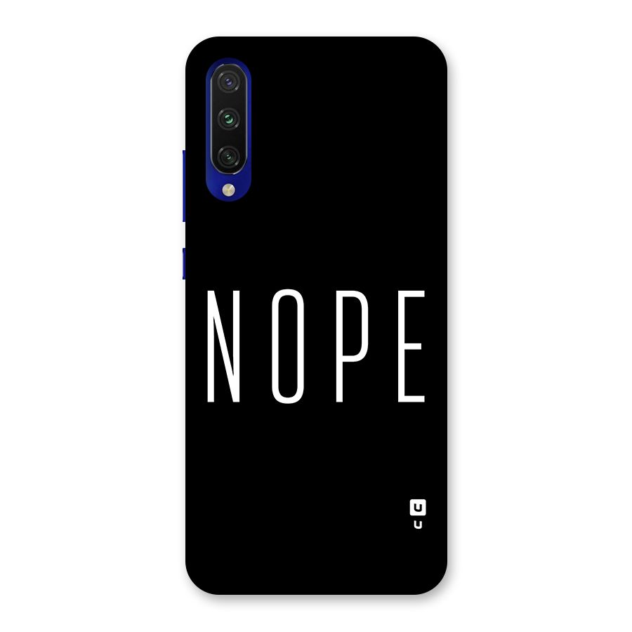 Minimalistic Nope Back Case for Mi A3