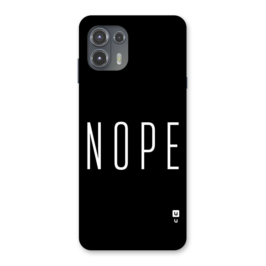 Minimalistic Nope Back Case for Motorola Edge 20 Fusion