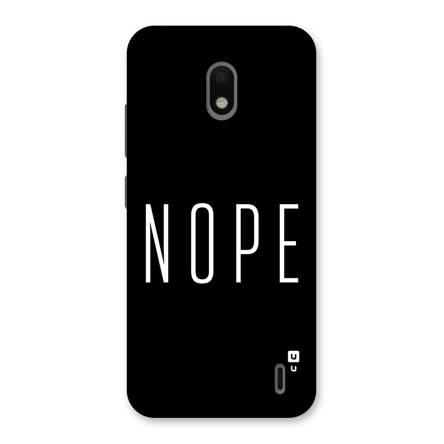 Minimalistic Nope Back Case for Nokia 2.2