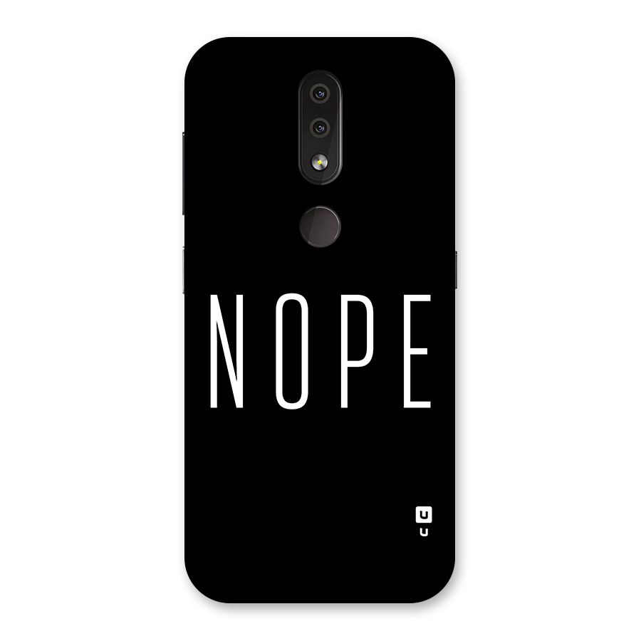 Minimalistic Nope Back Case for Nokia 4.2