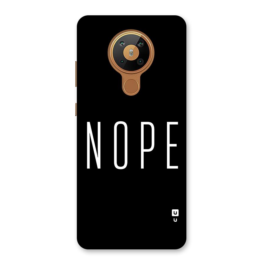 Minimalistic Nope Back Case for Nokia 5.3