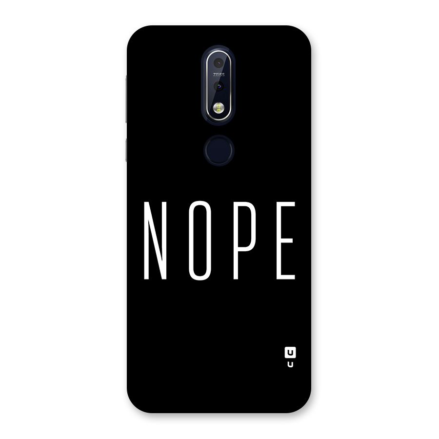 Minimalistic Nope Back Case for Nokia 7.1