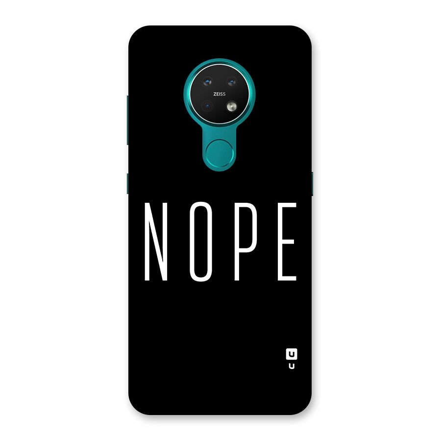 Minimalistic Nope Back Case for Nokia 7.2