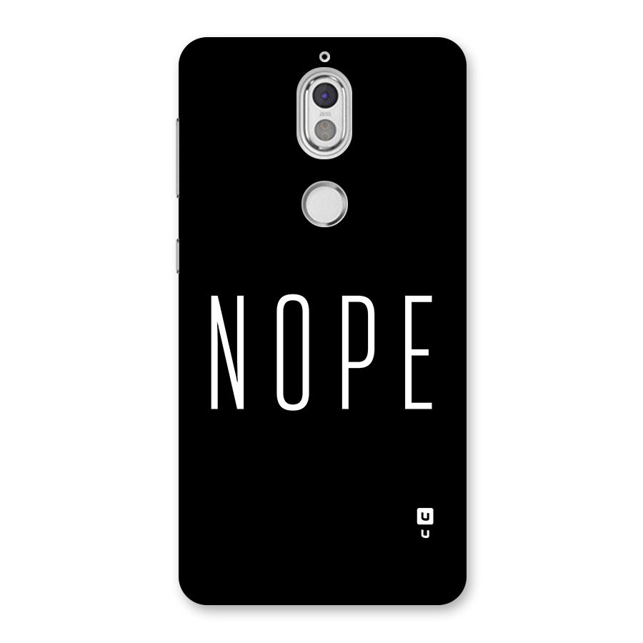 Minimalistic Nope Back Case for Nokia 7