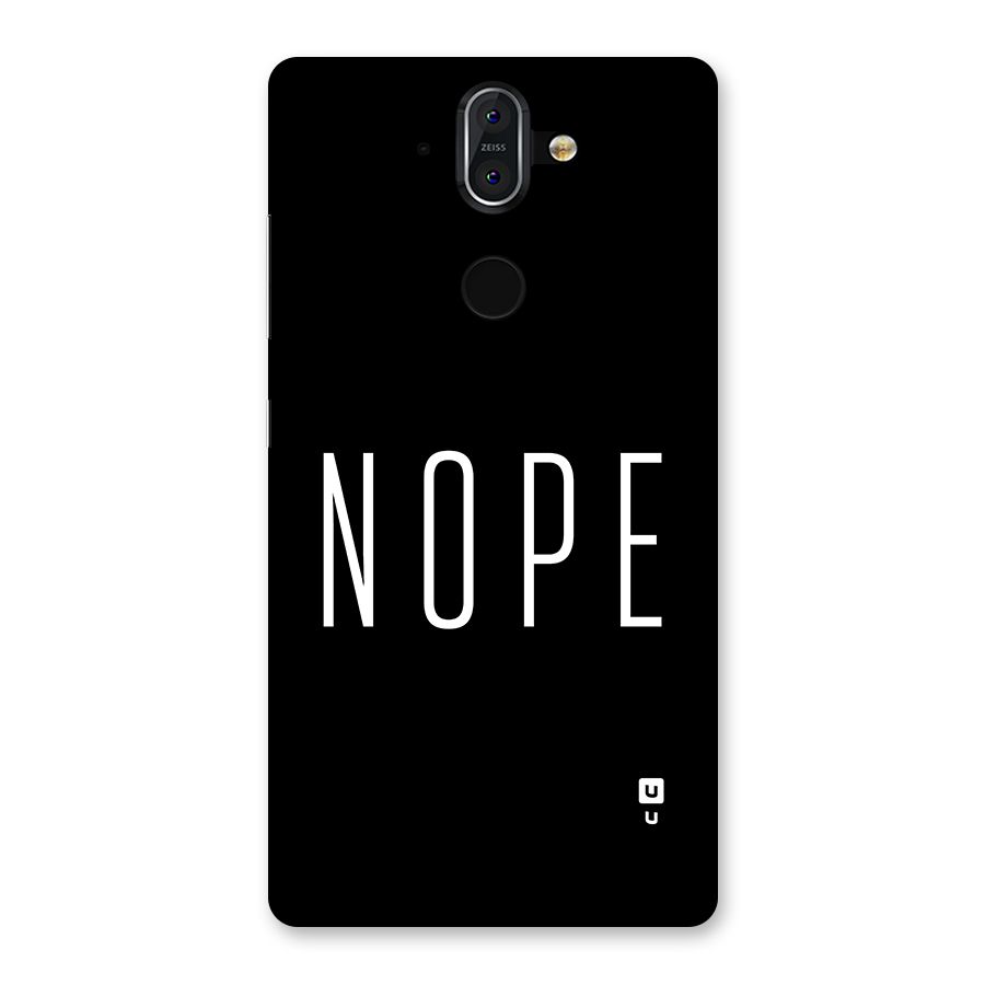 Minimalistic Nope Back Case for Nokia 8 Sirocco