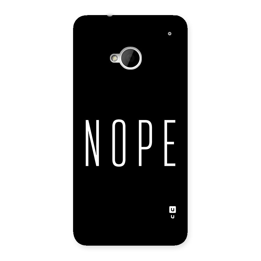 Minimalistic Nope Back Case for One M7 (Single Sim)